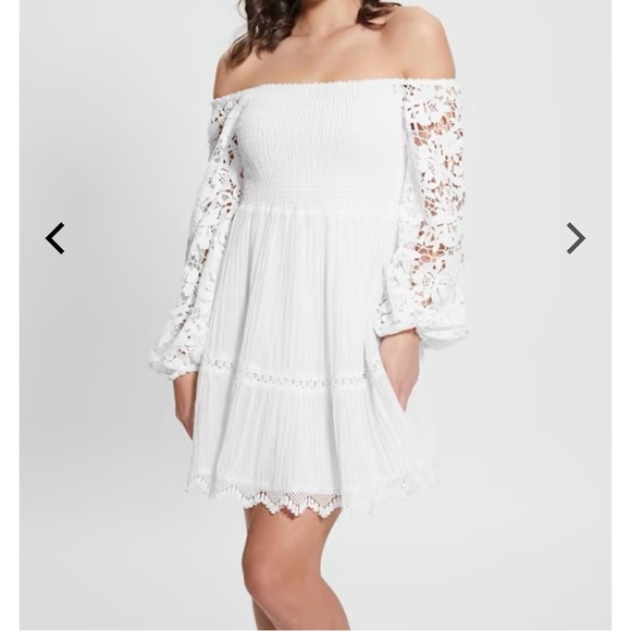 Guess white A line dress - Picture 1 of 1